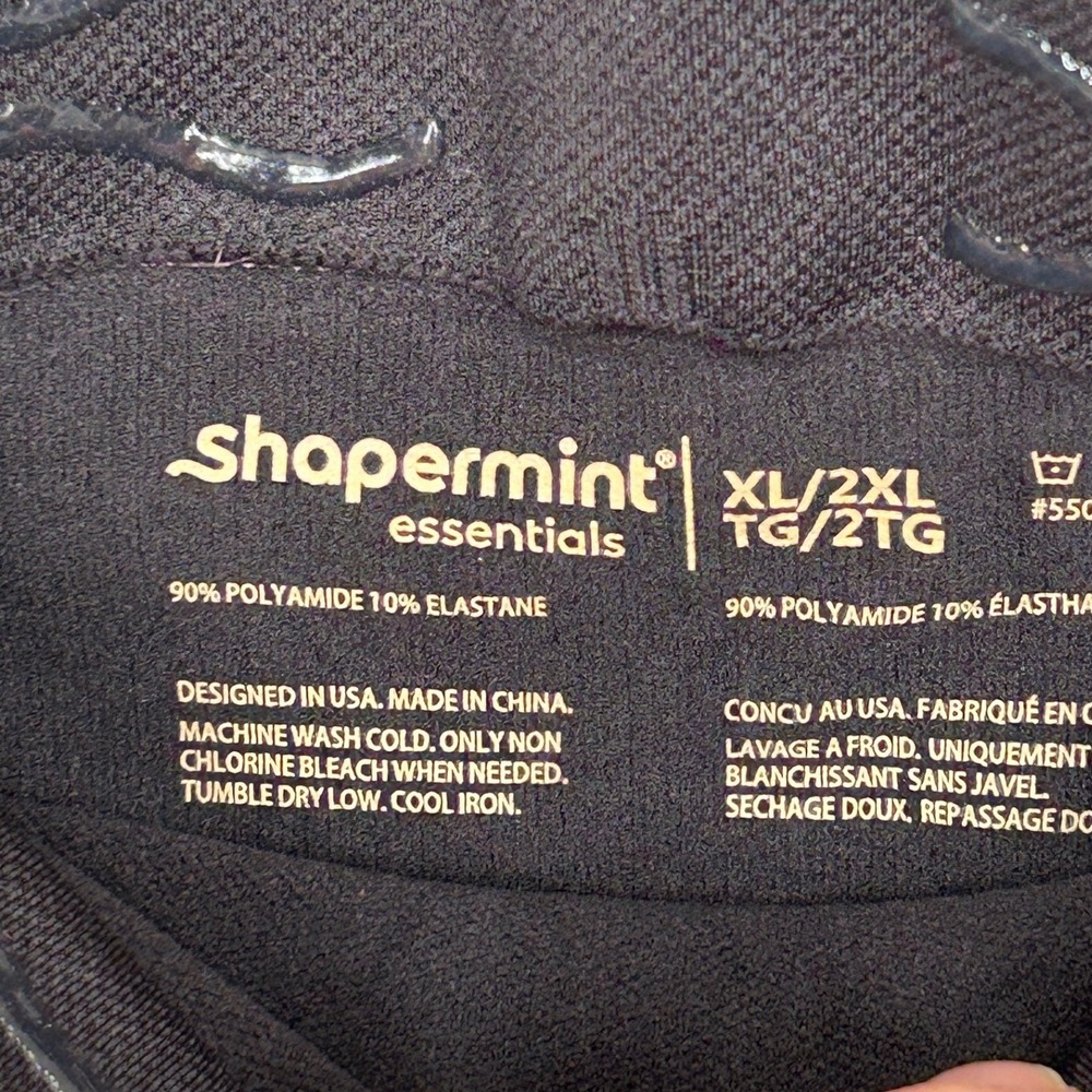 Shapermint Essentials Black High‎ Waisted Shaper Shorts Women's Size XL/2XL NWT - Picture 5 of 7